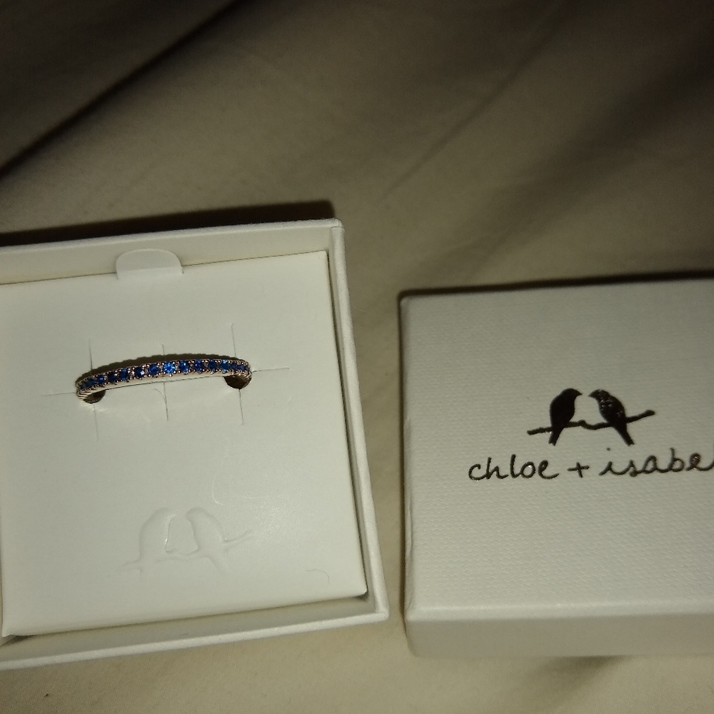 Chloe + Isabel blue sapphire birthstone ring